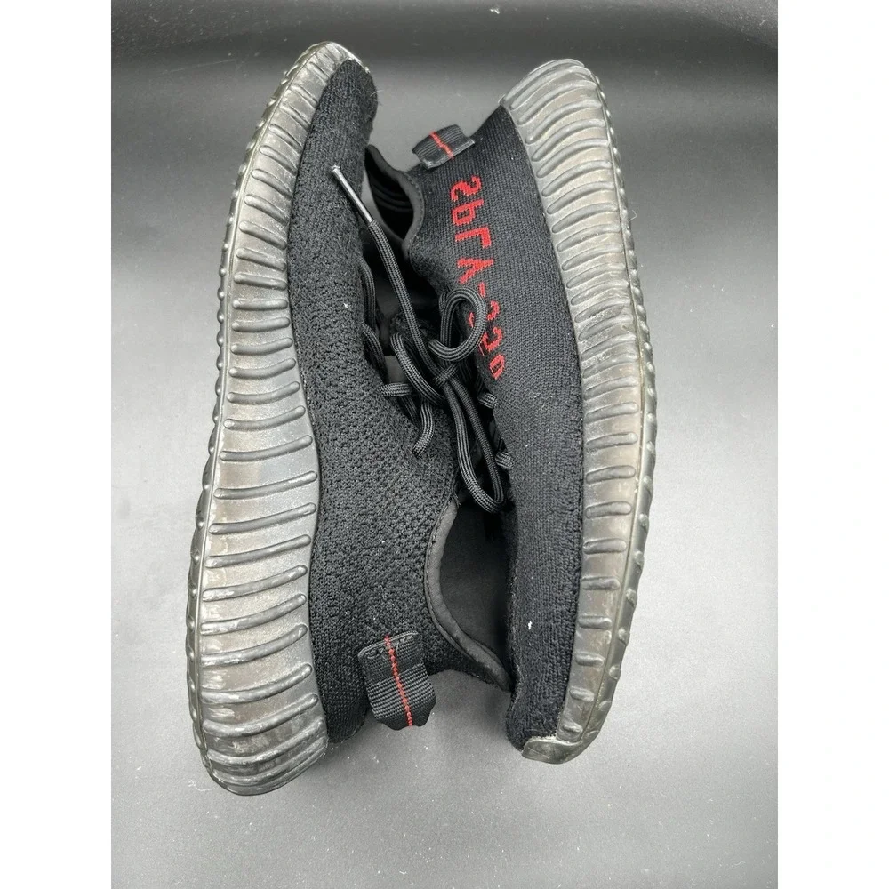 Adidas Yeezy Boost 350 V2 Bred Black Red CP9652 Mens Size 11.5 Low Top Sneaker